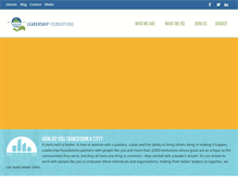 Tablet Screenshot of leadershipfoundations.org